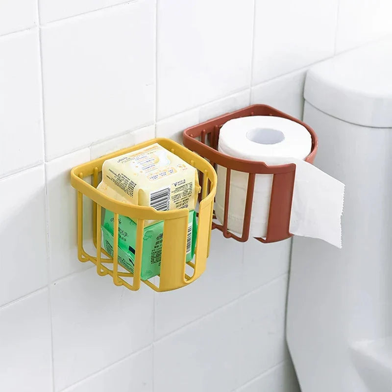 Punch-Free Wall-Mounted Tissue Box for Bathroom & Kitchen