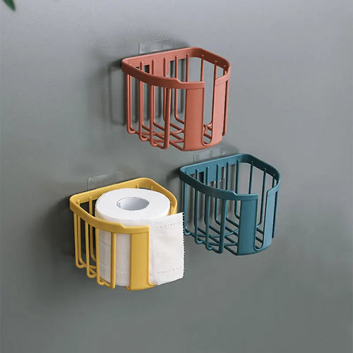 Punch-Free Wall-Mounted Tissue Box for Bathroom & Kitchen