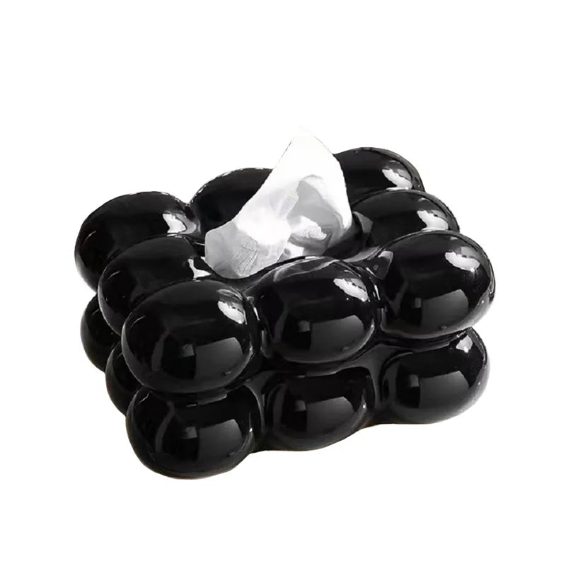 Ceramic Drawer-style Tissue Box, Marshmallow Napkin Holder, Suitable For Table Storage