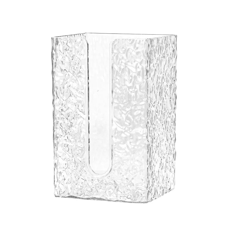 Glacier Style Wall Mounted Acrylic Tissue Box, Bathroom Tissue Holder, Acrylic Tissue Box