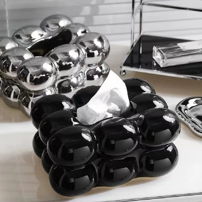 Ceramic Drawer-style Tissue Box, Marshmallow Napkin Holder, Suitable For Table Storage